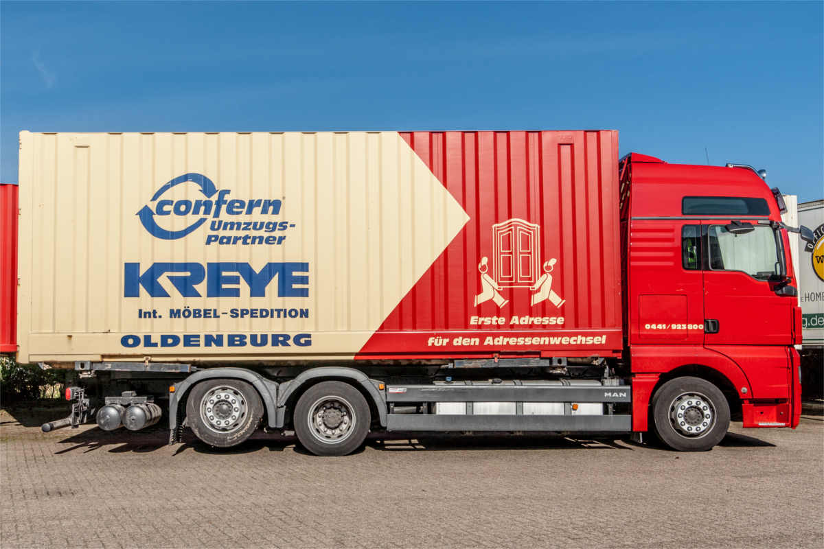 Bild von einem Lkw der Spedition Kreye in Oldenburg